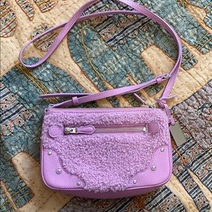 Shearling crossbody vIntage Coach